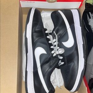 Nike Black and White Low-Top Sneakers